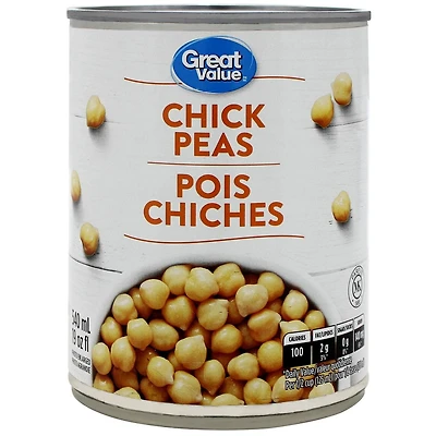 Pois chiches de Great Value 540 ml
