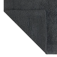 Tapis de bain réversible en coton Better Homes & Gardens, gris ombré, 43 x 61 cm 100 % coton, 17 po x 24 po