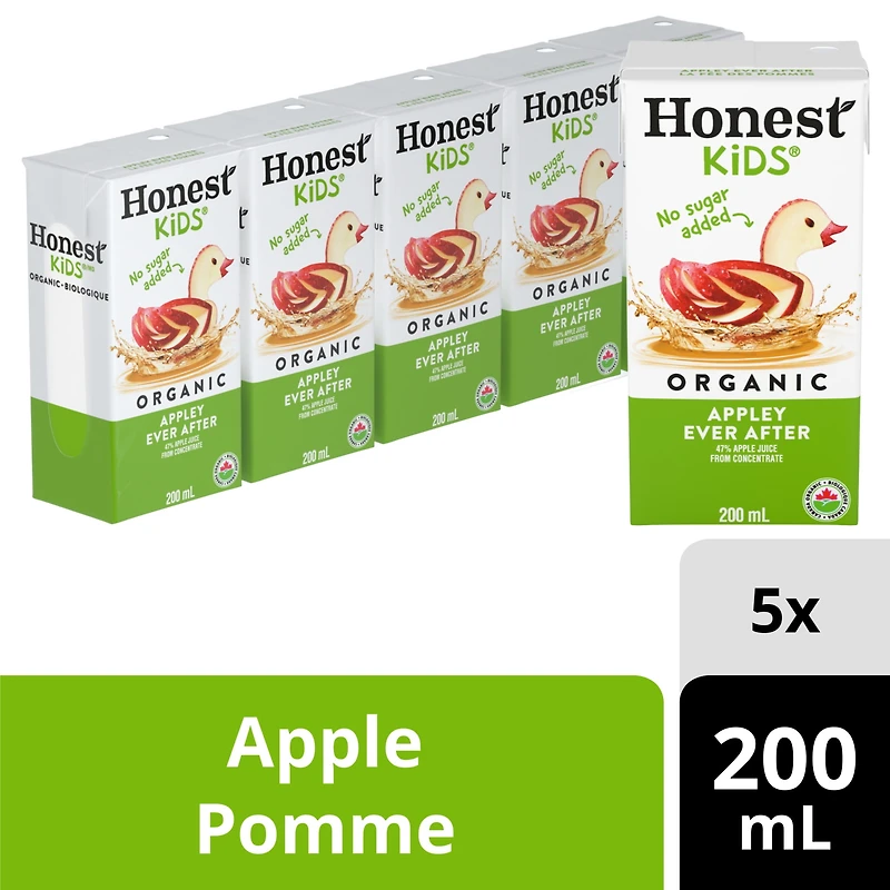 Honest Kids Apple Juice Boxes 5x200ml