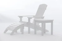 Tanfly Adirondack Chair – White – Polycarbonate – Indoor/Outdoor Use