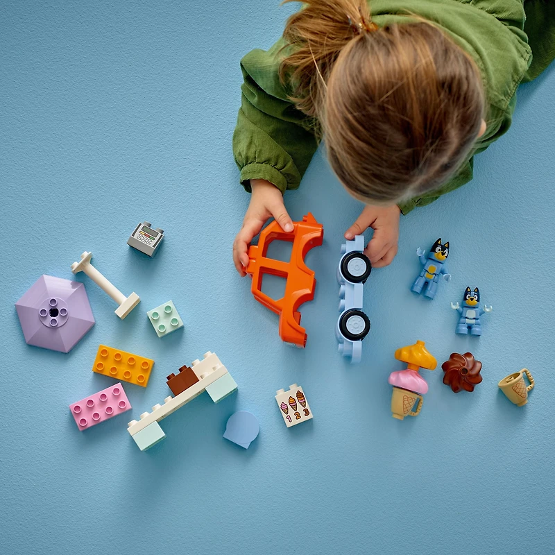 LEGO DUPLO La Visite au Comptoir de Crème Glacée avec Bluey, Jouet pour Tout-Petits 10458 LEGO La visite au compt 10458