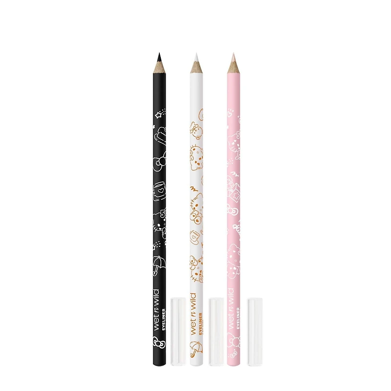 Hello Kitty 3-Piece Eyeliner Pencil Set