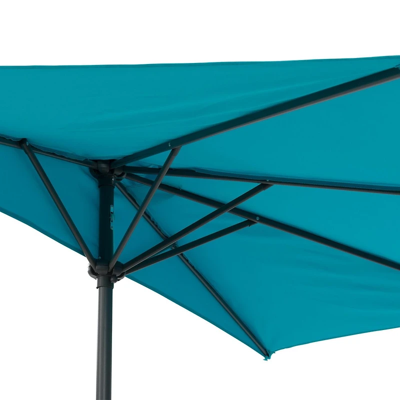 Parasol d'extérieur CorLiving Versa de 2,6 m avec cadre en acier pour petits espaces