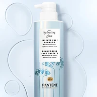 Shampooing Pantene Nutrient Blends Éclat hydratant Baobab + hyaluronique sans sulfate 440 mL