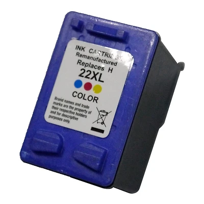 L-ink HP 22 Cartouche à Jet d'encres Tricolore Compatible (C9352AN)