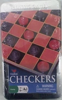 Cardinal Games Classic Games Checkers in Tin