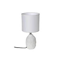 Ceramic Table Lamp With Shade Leaflet