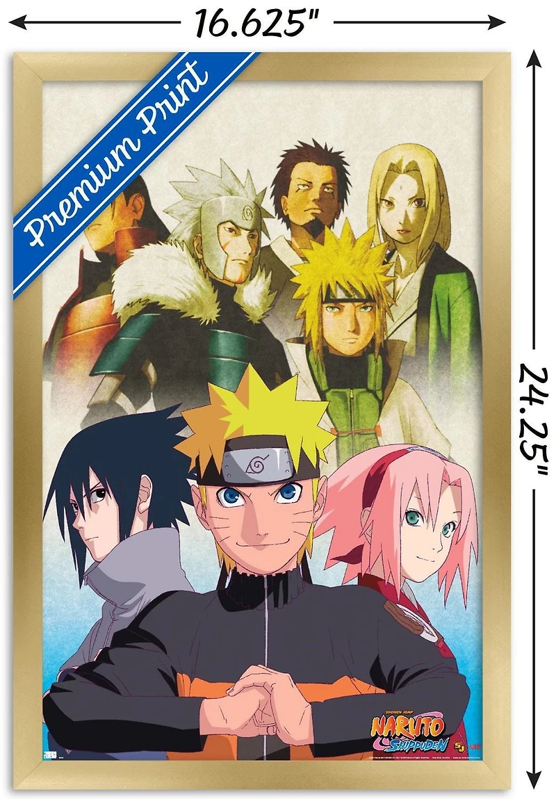 Naruto Shippuden - Key Art Wall Poster, 14.725" x 22.375"
