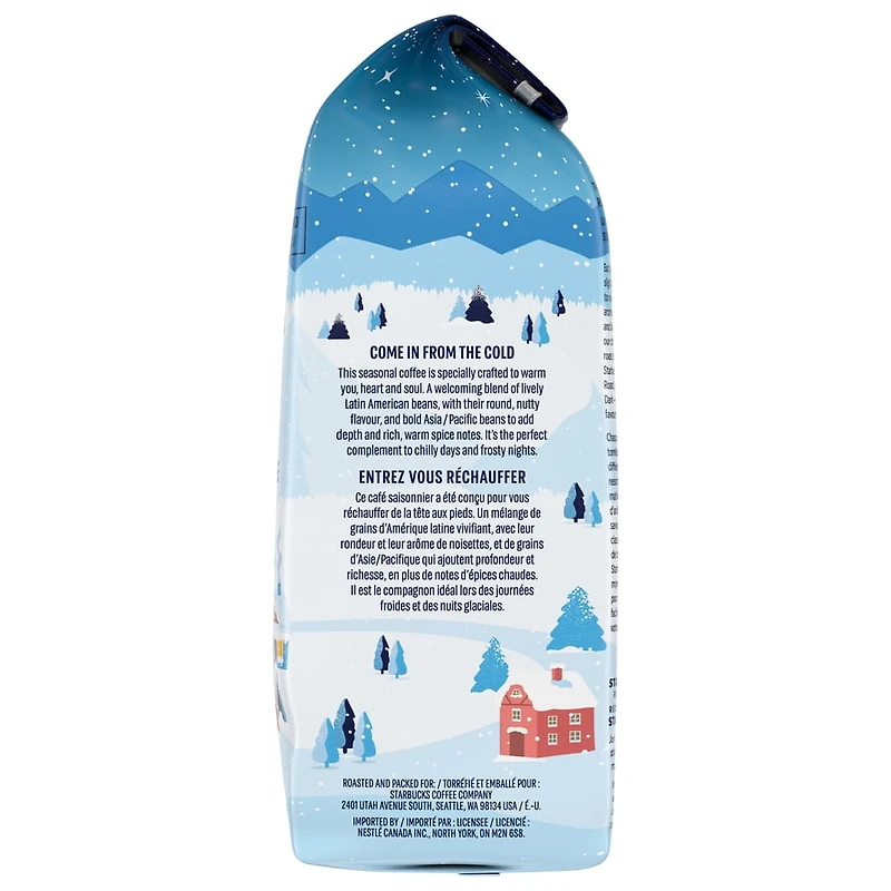 Café moulu STARBUCKS Mélange d'hiver Sac de 283 g