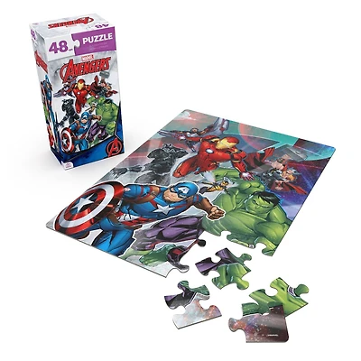 Marvel Avengers, Puzzle de 48 pièces, jouets rétro, puzzles Avengers pour enfants, cadeaux Marvel, jouets super-héros, pour les enfants à partir de 4 ans