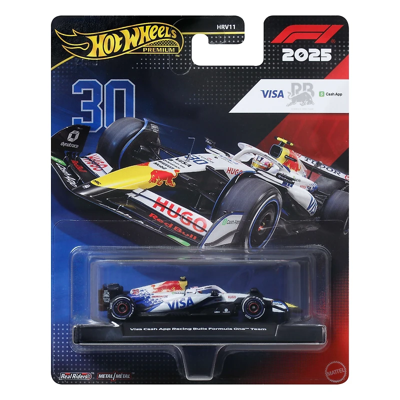Hot Wheels 1:64 Scale Premium Die Cast Formula 1 Collectible Toy Race Car (Styles May Vary)