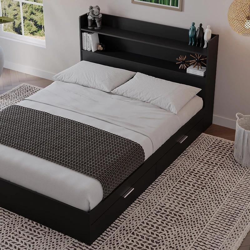 Nexera Hunter Platform Bed with Headboard