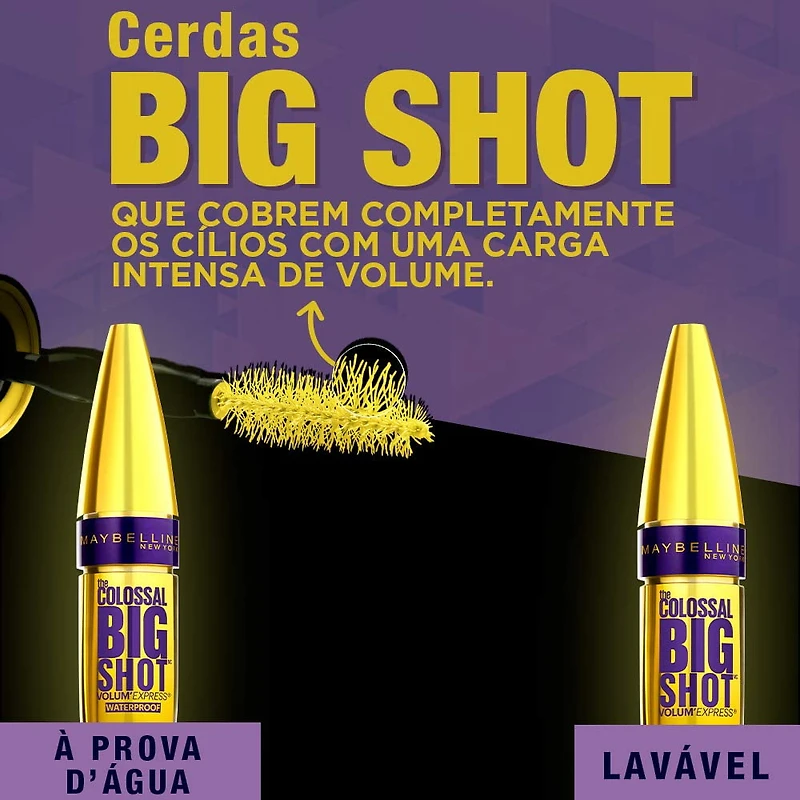 Maybelline New York Mascara lavable, Volum' Express, The Colossal Big Shot, 9.7 mL