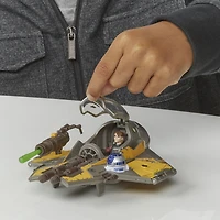 Star Wars Mission Fleet Stellar Class Anakin Skywalker Jedi Starfighter 2.5-Inch-Scale Figure and Vehicle