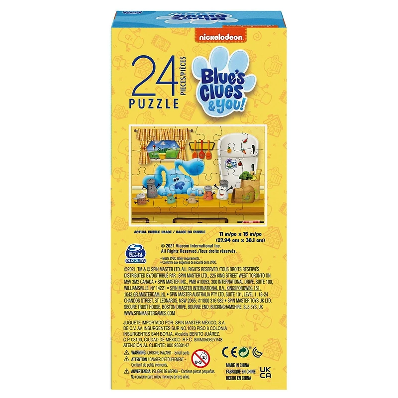 Blue's Clues Puzzle 24 pièces pour les familles et les enfants de 4 ans et plus