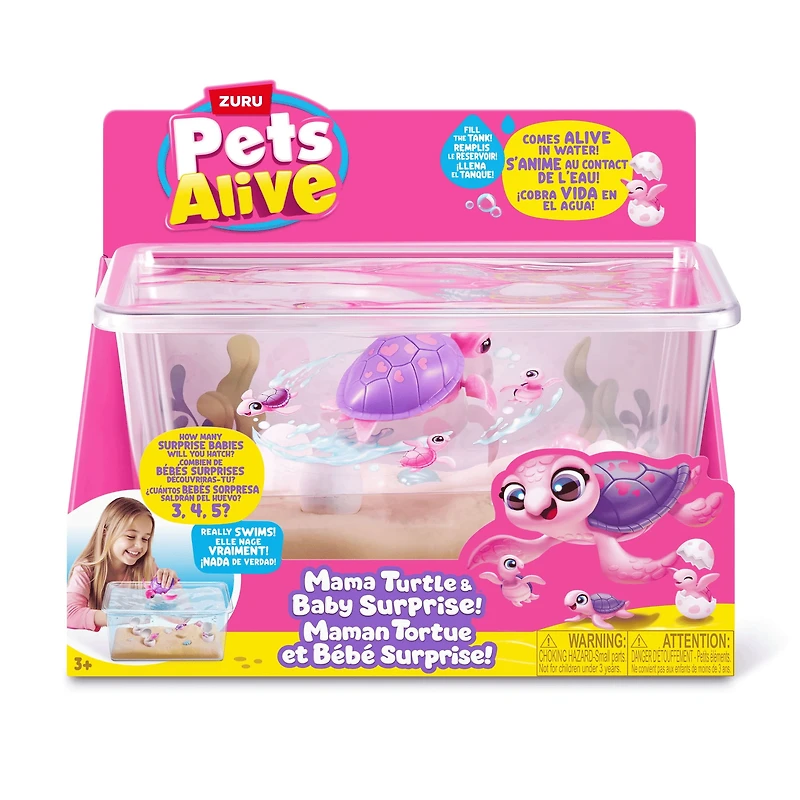Pets Alive Mama Turtle Surprise by ZURU, Robot Toy Pet Turtle