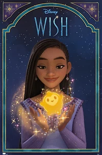 Disney Wish - Asha & Star Wall Poster, 22.375" x 34"