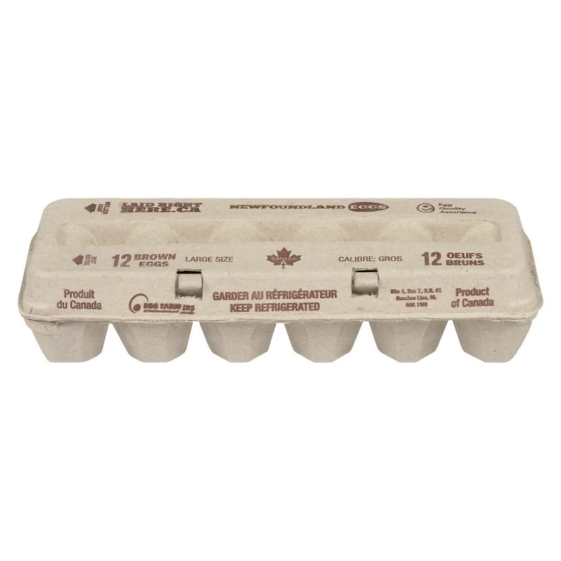 Newfoundland Eggs Large Brown Eggs, 12 Large Eggs