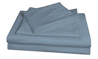 Natural Crinkle Fabric Ultra Soft Solid Duvet Cover Set - Zipper Closure