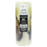 Mainstays 8" Unscented LED Wax Pillar Candle - Sacred Heart