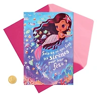 Hallmark Birthday Card for Girls (Mermaids)