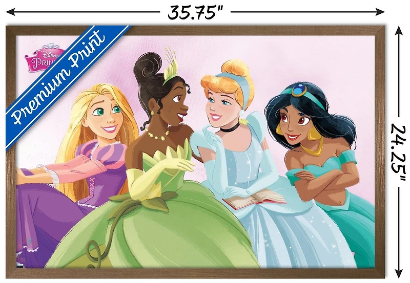 Disney Ultimate Princess Celebration - Group Wall Poster, 22.375" x 34" Framed