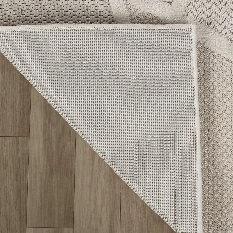 Rug Branch Maison Modern Indoor Area Rug, Cream Beige, Abstract - Living Room, Bedroom, Dining Room, and Kitchen<br>