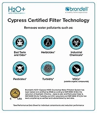 Brondell H2O+ Cypress Countertop Water Filtration System