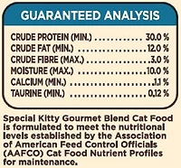 Nourriture sèche Mélange Gourmet de Special Kitty pour chats 3,2 kg