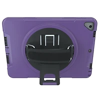 CTA Digital Protective Case with Built-in 360-degree Rotatable Grip Kickstand for iPad 7th and 8th Gen 10.2-in, iPad Air 3 and iPad Pro 10.5-in - Purple