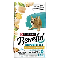 Beneful IncrediBites pour Petits Chiens avec Vrai Poulet, Nourriture Sèche pour Chiens 1,6-7 kg