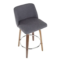 Tabouret de comptoir moderne milieu-du-siècle Toriano de LumiSource