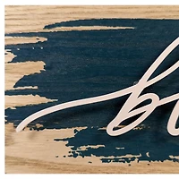 BLESSED WIRE PLAQUE - NAVY