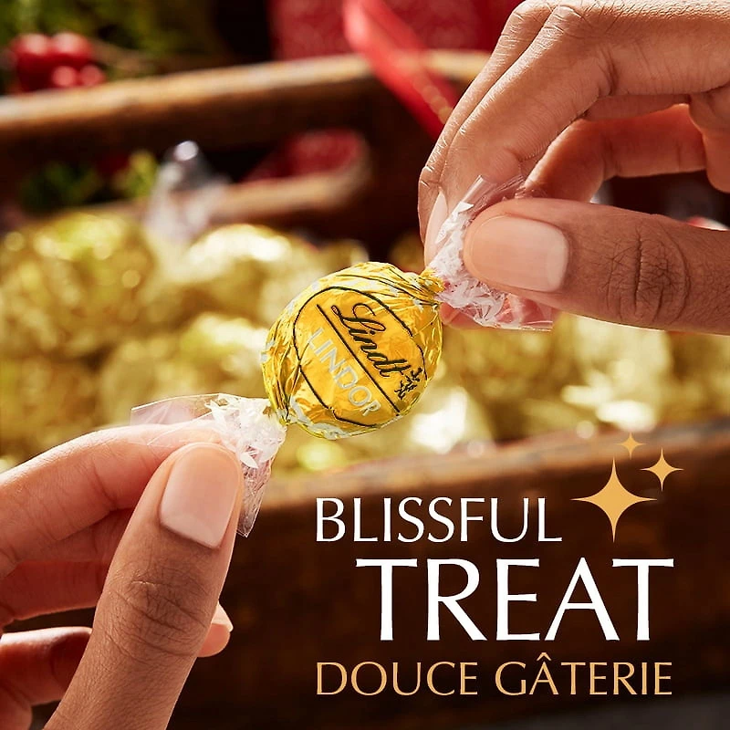 Truffes LINDOR au chocolat blanc de Lindt – Sachet (150 g) Sachet 150g