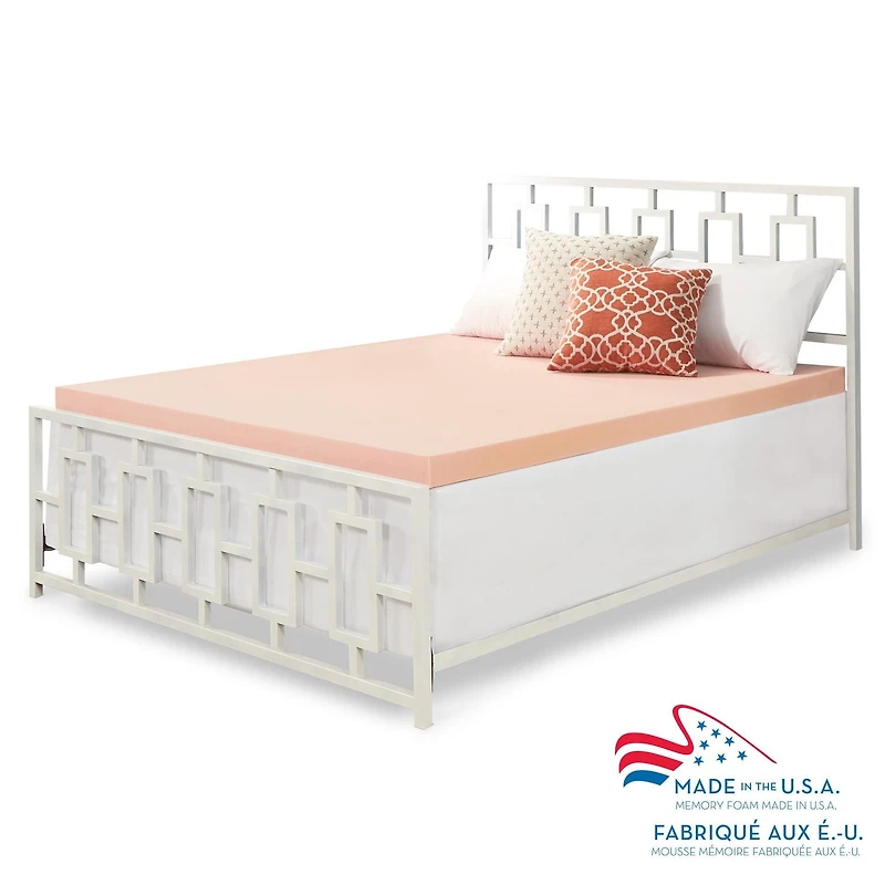 Dream Serenity 3" COPPER RX Memory Foam Mattress Topper, Double