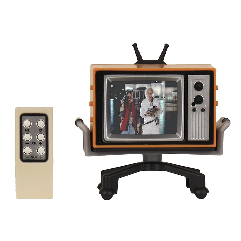 NEW - Tiny TV Classics - Back to the Future Edition- Newest Collectible from Basic Fun - Watch top Back to the Future original movie scenes on a real-working Tiny TV (with working remote)!