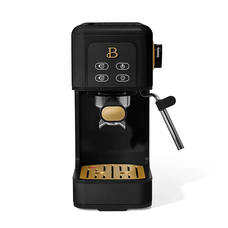 Beautiful Slim Espresso Maker with 20-Bar Pressure, White Icing by Drew Barrymore