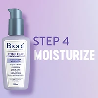 Bioré Hydratant Hydratation et éclat de Bioré, avec eau de coco + prébiotiques + huile d’avocat, hydratant pour peau sèche et sensible