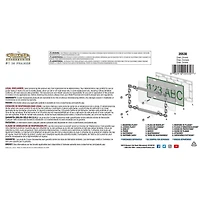 Cruiser Accessories Chain, Chrome License Plate Frame