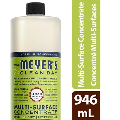 Mrs. Meyer’s Clean Day multi-surface concentré nettoyant tout usage, 946ml, verveine citronnée