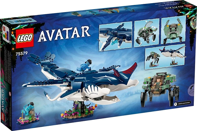 LEGO Avatar Payakan le Tulkun et le crabe 75579 Ensemble de construction (761 pièces)