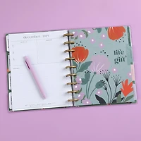 Le planificateur classique Happy Planner de 12 mois, de juillet 2023 à juin 2024, 17,8 cm x 23,5 cm, Champ Doré