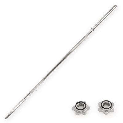 Sunny Health & Fitness 60" Standard Barbell with Star-lock collars, 300 lbs weight capacity - SF-SB04-60