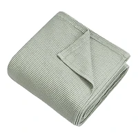 HOMETRENDS Waffle Blanket, 100% Cotton