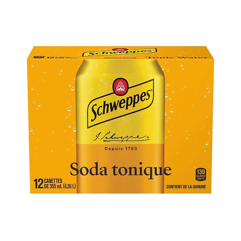 Schweppes Tonic Water 12 x 355 mL, cans