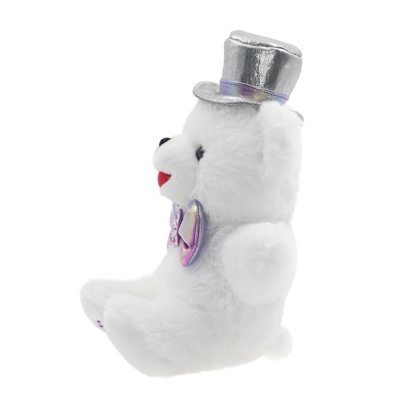 MEDIUM SNOWFLAKE TEDDY PURPLE BOY