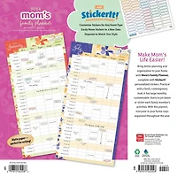 BrownTrout Mom's Family Planner 2024 12x24 Inch Matte Wall Calendar, 9781975464028