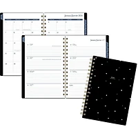 Cambridge Small West Village Dots 2024 Weekly/Monthly Frosted Poly Planner, Weekly/Monthly Planner