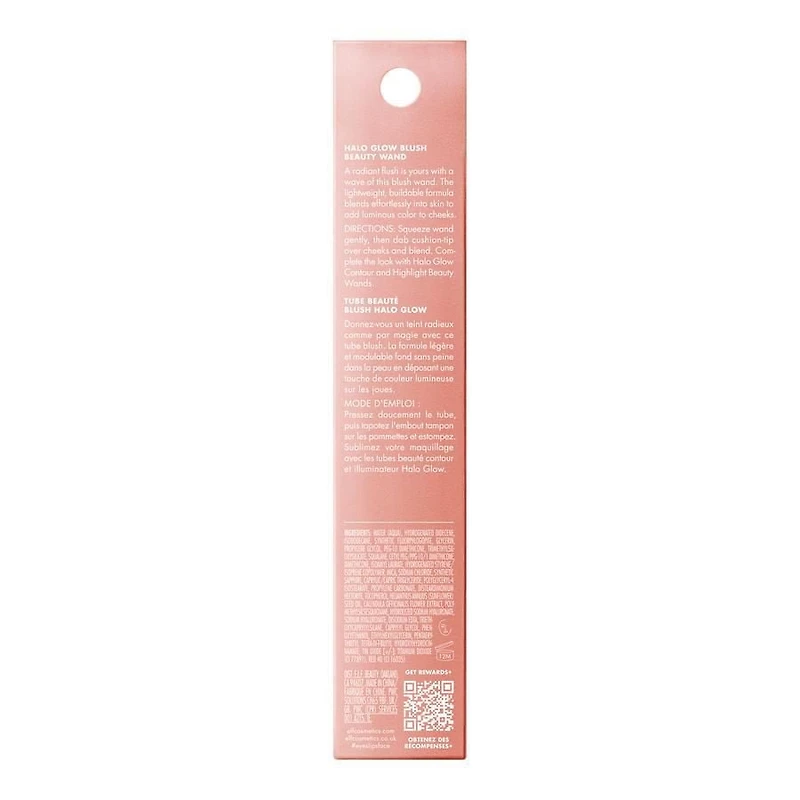 e.l.f. Cosmetics Halo Glow Blush Beauty Wand, Blush with cushion-tip applicator, 10 mL
