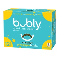 Bubly Coconut Pineapple Sparkling Water 12 x 355 ml, Cans.